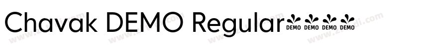 Chavak DEMO Regular字体转换